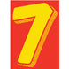 7-1/2" Yellow & Red