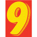 7-1/2" Yellow & Red