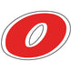 Number Window Stickers - 6-1/4" Red & White Die Cut