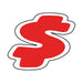 Number Window Stickers - 6-1/4" Red & White Die Cut