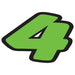 6-1/4" Fluorescent Green Die Cut