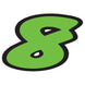 6-1/4" Fluorescent Green Die Cut
