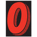 Number Window Stickers - 7-1/2" Various Colors