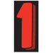 Number Window Stickers - 7-1/2" Various Colors