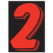 7-1/2" Red & Black