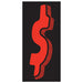 7-1/2" Red & Black