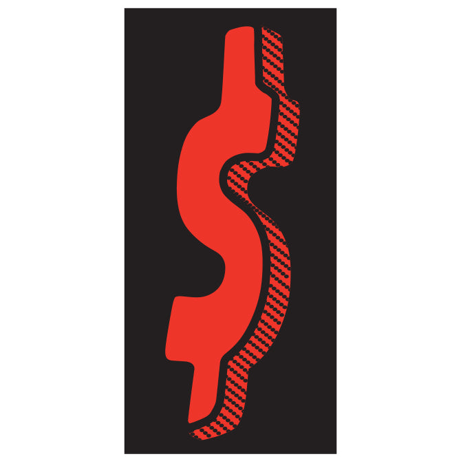 Number Window Stickers - 7-1/2" Various Colors