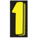7-1/2" Yellow & Black