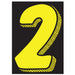 Number Window Stickers - 7-1/2" Various Colors