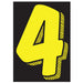 Number Window Stickers - 7-1/2" Various Colors