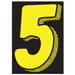 Number Window Stickers - 7-1/2" Various Colors