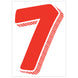 7-1/2" Red & White