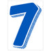 7-1/2" Med. Blue & White