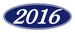 Oval Year Window Stickers