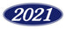 Oval Year Window Stickers