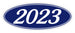Oval Year Window Stickers