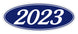 Oval Year Window Stickers