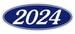 Oval Year Window Stickers