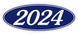 Oval Year Window Stickers