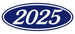 Oval Year Window Stickers