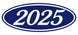 Oval Year Window Stickers