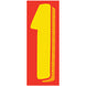 Number Window Stickers - 11-1/2" Various Colors