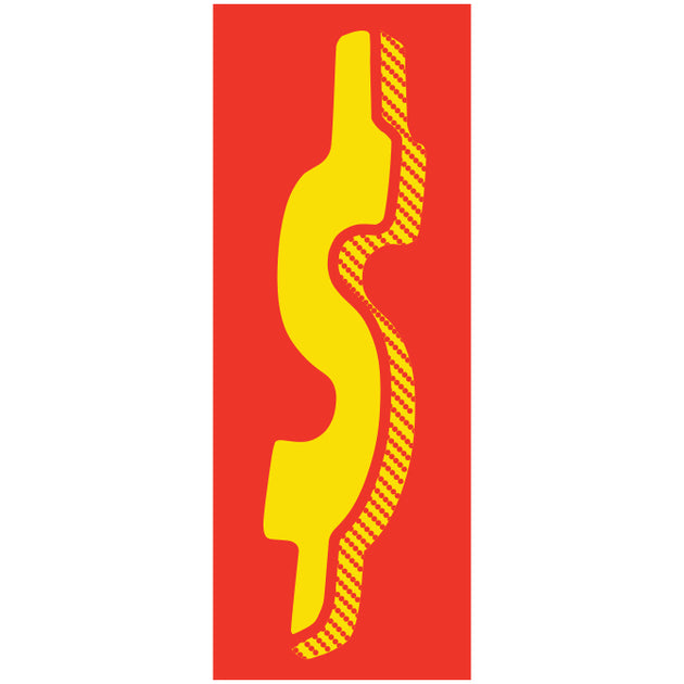 11-1/2" Yellow & Red