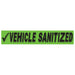 Slogan Window Stickers - 2 3/4" x 14 1/2" Fluorescent Green & Black