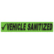 Slogan Window Stickers - 2 3/4" x 14 1/2" Fluorescent Green & Black