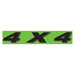 Slogan Window Stickers - 2 3/4" x 14 1/2" Fluorescent Green & Black