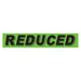 Slogan Window Stickers - 2 3/4" x 14 1/2" Fluorescent Green & Black
