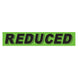 Slogan Window Stickers - 2 3/4" x 14 1/2" Fluorescent Green & Black