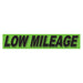 Slogan Window Stickers - 2 3/4" x 14 1/2" Fluorescent Green & Black