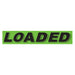 Slogan Window Stickers - 2 3/4" x 14 1/2" Fluorescent Green & Black