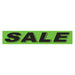 Slogan Window Stickers - 2 3/4" x 14 1/2" Fluorescent Green & Black