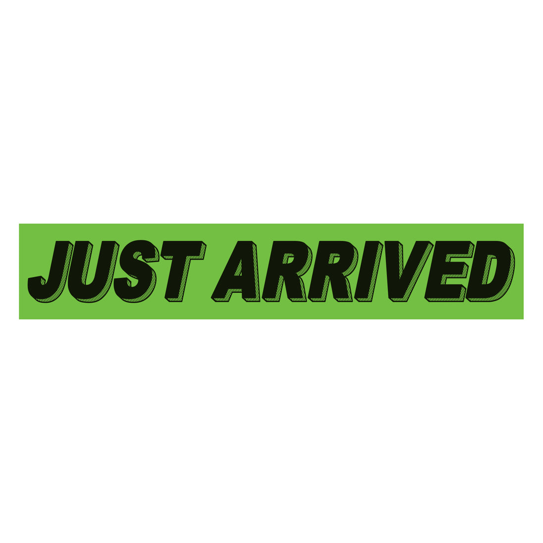 Green & Black Slogan Stickers