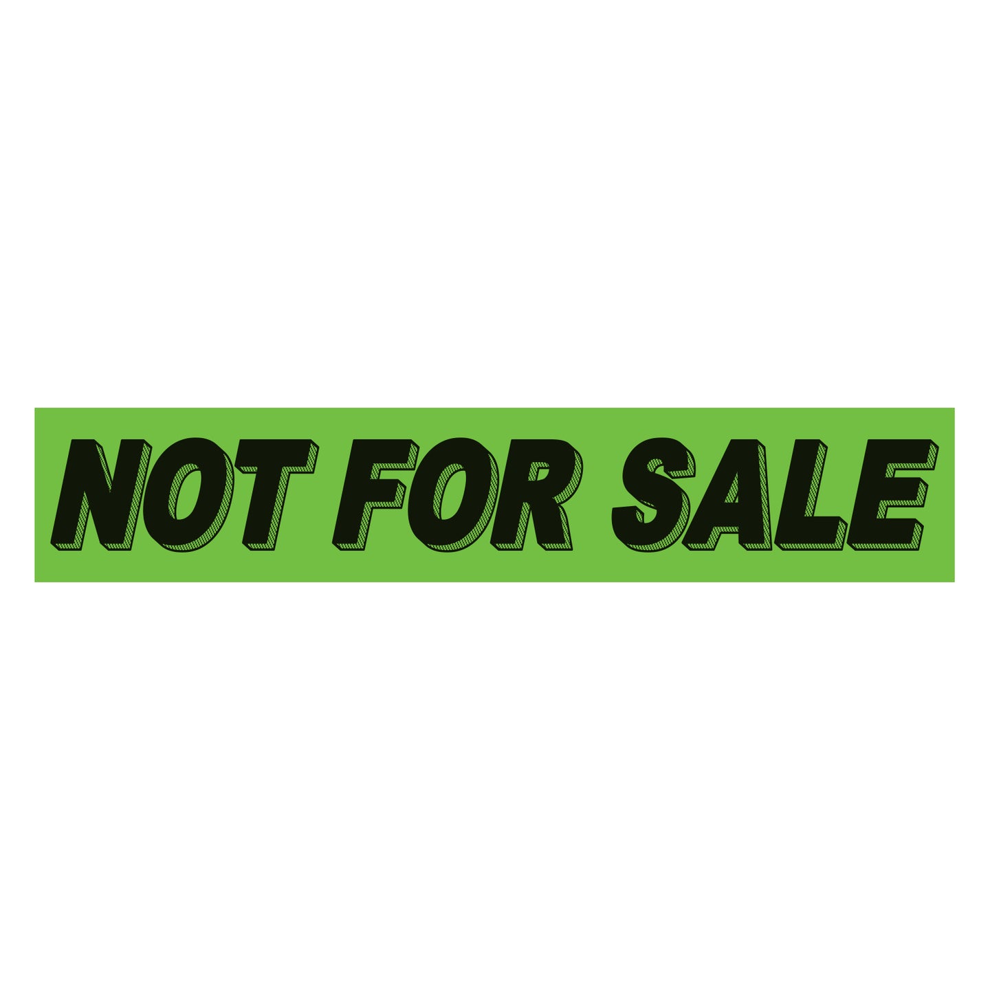 Green & Black Slogan Stickers