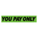 Green & Black Slogan Stickers
