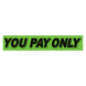 Green & Black Slogan Stickers