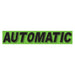 Slogan Window Stickers - 2 3/4" x 14 1/2" Fluorescent Green & Black