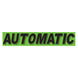 Slogan Window Stickers - 2 3/4" x 14 1/2" Fluorescent Green & Black
