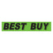 Slogan Window Stickers - 2 3/4" x 14 1/2" Fluorescent Green & Black