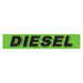 Slogan Window Stickers - 2 3/4" x 14 1/2" Fluorescent Green & Black