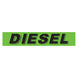 Slogan Window Stickers - 2 3/4" x 14 1/2" Fluorescent Green & Black