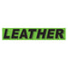 Slogan Window Stickers - 2 3/4" x 14 1/2" Fluorescent Green & Black