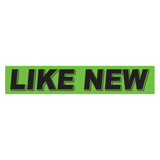 Slogan Window Stickers - 2 3/4" x 14 1/2" Fluorescent Green & Black
