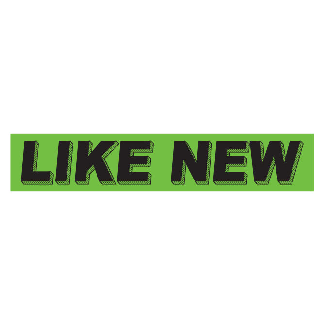 Slogan Window Stickers - 2 3/4" x 14 1/2" Fluorescent Green & Black