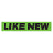 Slogan Window Stickers - 2 3/4" x 14 1/2" Fluorescent Green & Black