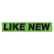 Slogan Window Stickers - 2 3/4" x 14 1/2" Fluorescent Green & Black