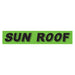 Slogan Window Stickers - 2 3/4" x 14 1/2" Fluorescent Green & Black